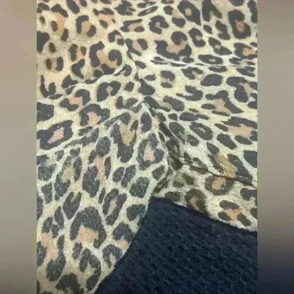 Mark Alan Leopard Leather Jacket M animal print mob boss classic preppy - Picture 5 of 5